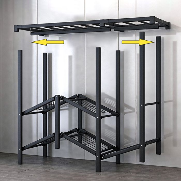 Folding Contemporary Wardrobe Armoire Steel Frame Wardrobe Cabinet for Bedroom