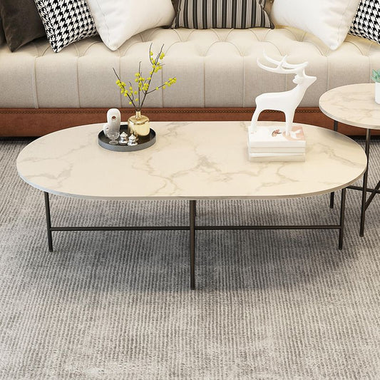 Tavolo da cocktail glam 4 gambe ardesia set di tavolini rotondi/ovali