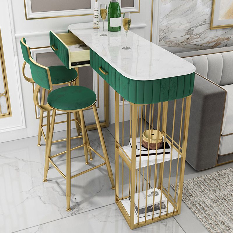 Faux Marble Counter Height Pub Set 1/2/3 Pieces Bar Stool and Table Set Clearhalo 'Bar Furniture' 'furn' 'furn_home_bar_bar_sets' 'Furniture' 'Home Bars & Bar Sets' 'home_bar_bar_sets' 'Kitchen & Dining Furniture' 1200x1200_52808f38-5dcc-4e79-a7ce-37d447a99798