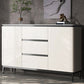 Buffet de style moderne buffet en bois d'ingénierie blanc avec 3 titres et 2 portes