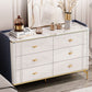 15.6" Width Classic Glam Storage Chest Stone Storage Chest Dresser
