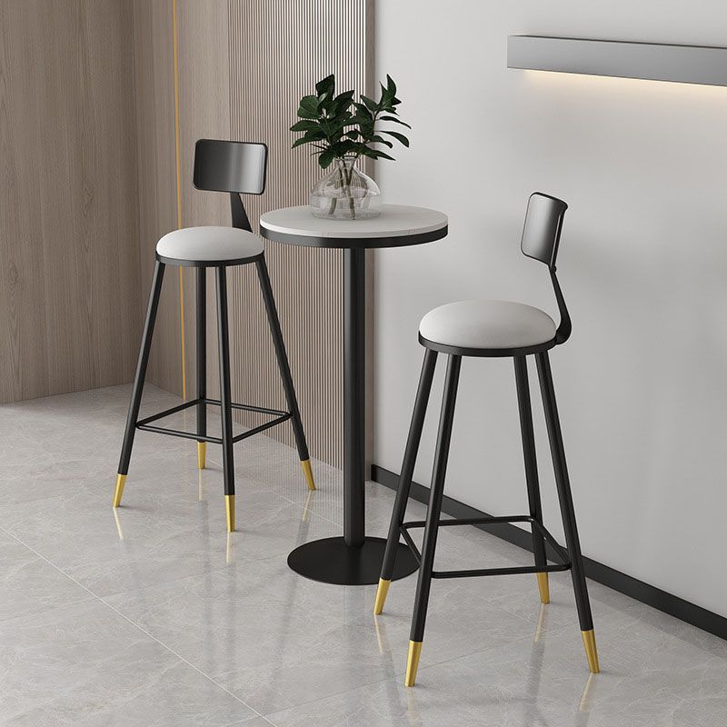 Glam Style Upholstered Fabric Stools Low Back Stools with Cushion Clearhalo 'Bar Furniture' 'Bar Stools' 'bar_stools' 'furn' 'furn_bar_stools' 'Furniture' 'furniture_bar_stools' 'Kitchen & Dining Furniture' 1200x1200_52873ea8-fedb-4c0c-9e31-c25c3284e661