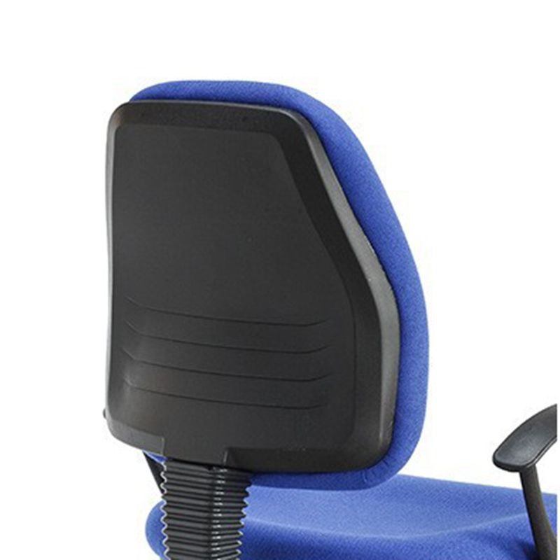 Moderner Schreibtischstuhl aus Metall mit mittlerer Rückenlehne und Rollen