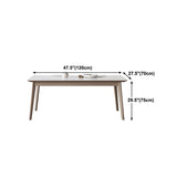 Modern Style Dining Table Sintered Stone 4 Legs Table for Home