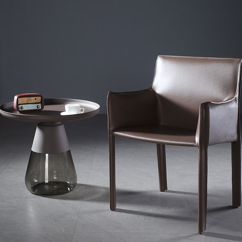 Silla de comedor contemporánea de la silla de cuero del hogar de cuero del hogar