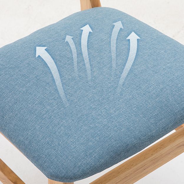 Contemporary Home Side Chair Upholstered Open Back Wood Dining Room Chair Clearhalo ' kitchen&dining_furn' 'Dining Chairs' 'Dining Tables & Seating' 'dining_chair' 'furn' 'furn_dining_chair' 'Furniture' 'furniture_dining_chair' 'Kitchen & Dining Furniture' 'kitchen' 1200x1200_528e05b6-68d1-4c47-bb94-2b12685a4e77