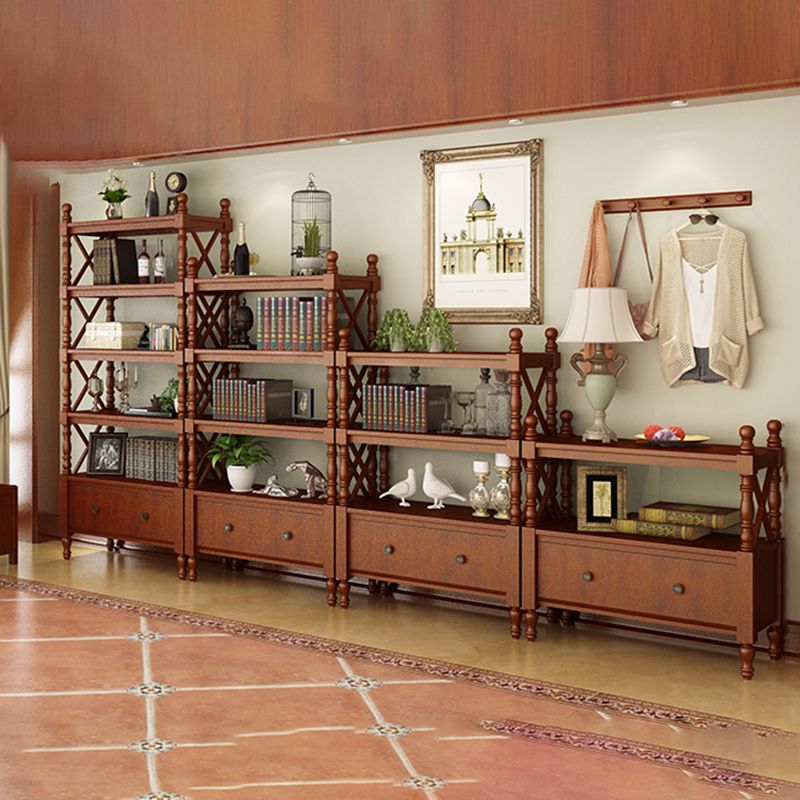 Nordic Wooden Open Back Bookshelf Etagere Bookshelf with Drawers Clearhalo 'Bookcases' 'furn' 'furn_bookcases' 'Furniture' 'Office Furniture' 1200x1200_528ee04d-37e0-4735-9ddd-9152da3b8012