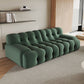 Modernistic Biscuit Back Sofa Tuxedo Arm Loveseat for Bonus Room