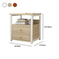 Modern Style Plate Countertop Metal Frame White/wood/walnut/off-white Nightstand