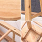 Dining Room Simple Style Wood Barstool Wood 4 Legs Bar Stool with Pedal