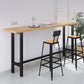 Contemporary Solid Wood Trestle Base Bar Table for Kitchen Dining Room Clearhalo 'Bar Furniture' 'Bar Tables' 'bar_tables' 'furn' 'furn_bar_tables' 'Furniture' 'Kitchen & Dining Furniture' 1200x1200_5293f2f2-bc5f-435d-8621-c866b244323d