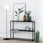 Etagere Metal Bookshelf 2-tier Open Back Modern Bookcase in Burnish