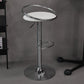Taburete de bar con patas de metal para interiores, altura ajustable, con reposapiés