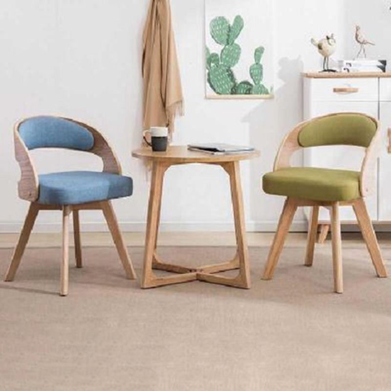 Contemporary Swivel Side Dining Room Chair Open Back Chair for Home Use Clearhalo ' kitchen&dining_furn' 'Dining Chairs' 'Dining Tables & Seating' 'dining_chair' 'furn' 'furn_dining_chair' 'Furniture' 'furniture_dining_chair' 'Kitchen & Dining Furniture' 'kitchen' 1200x1200_5295d9fd-5c1c-435f-b8b3-09eacdd519df