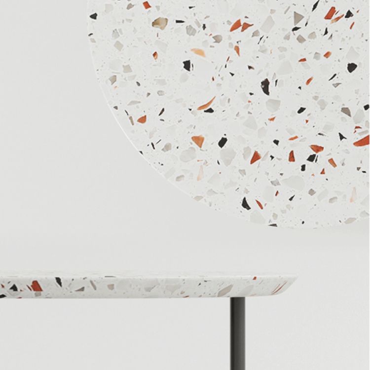 Round Stone Coffee Table Set Stainless Steel Simple Cocktail Table Clearhalo 'Coffee & Accent Tables' 'Coffee Tables' 'coffee_tables' 'furn' 'furn_coffee_tables' 'Furniture' 'Living Room Furniture' 1200x1200_5296a947-5a27-4b14-ac44-ca411d8761b0