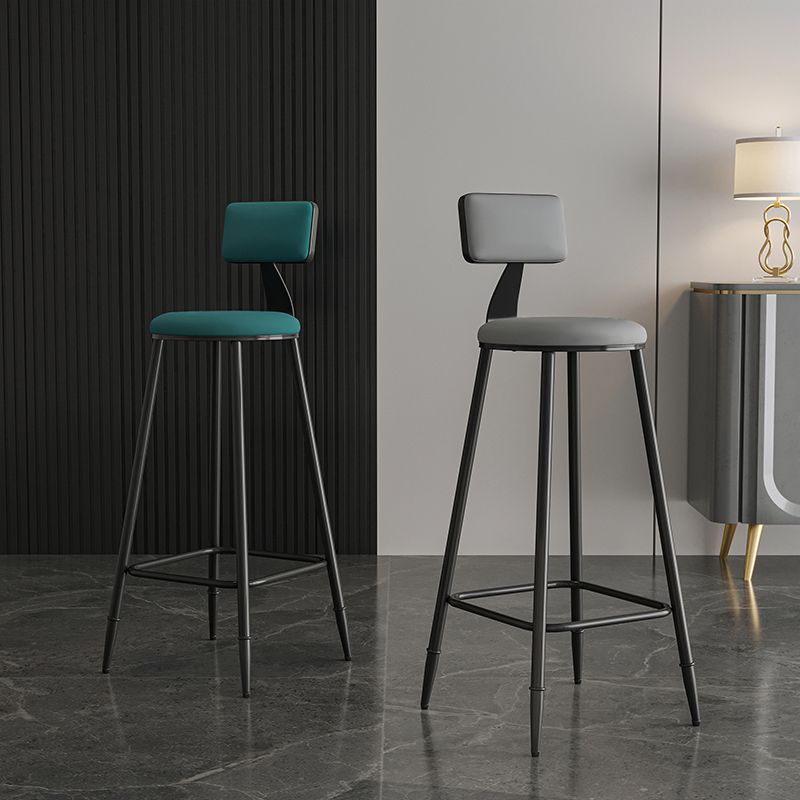 Scandinavian Matte Finish Velvet Counter Stool Footrest Home Barstool Clearhalo 'Bar Furniture' 'Bar Stools' 'bar_stools' 'furn' 'furn_bar_stools' 'Furniture' 'furniture_bar_stools' 'Kitchen & Dining Furniture' 1200x1200_52989a8b-1a61-4bf0-ae79-e7fe443091f4