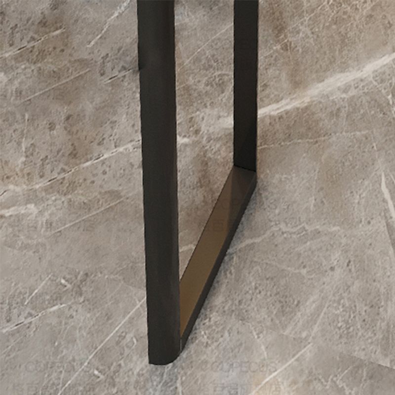 Tavolo da barra di pietra contemporanea barra a doppio piedistallo scrivania con scaffale