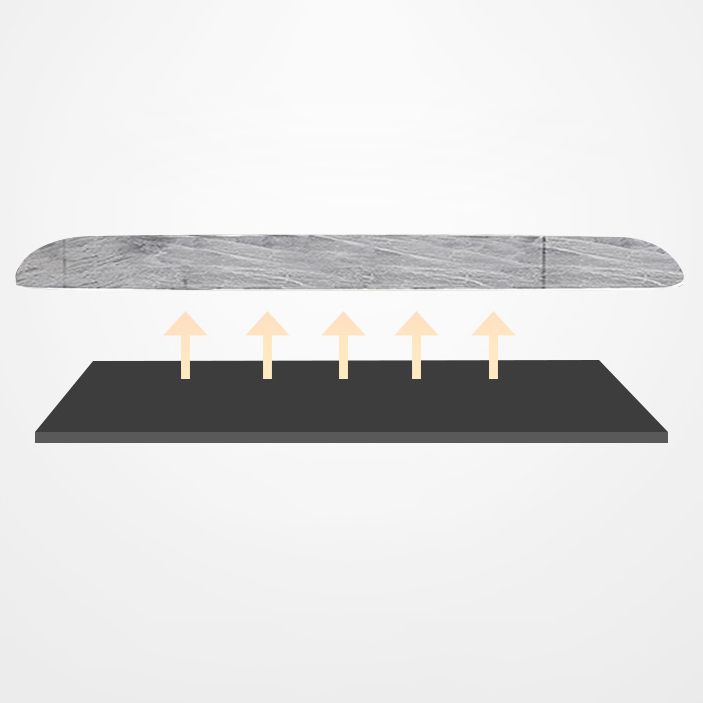 Contemporary Rectangle Dining Table Grey Sintered Stone Dining Table with 4 Black Legs Clearhalo ' dining_table' 'Dining Tables & Seating' 'Dining Tables' 'furn' 'furn_dining_table' 'Furniture' 'furniture_dining_table' 'Kitchen & Dining Furniture' 'kitchen&dining_furn' 'kitchen' 'kitchen_dining_table' 1200x1200_529a528a-f1b5-404e-9f0f-07a6fbea8f38