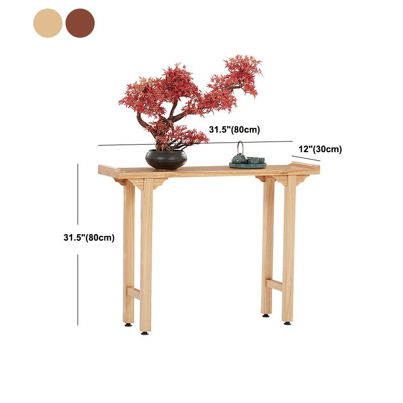 Tavolo da console di legno Tavolo di accento moderno di mezza secolo per Hall