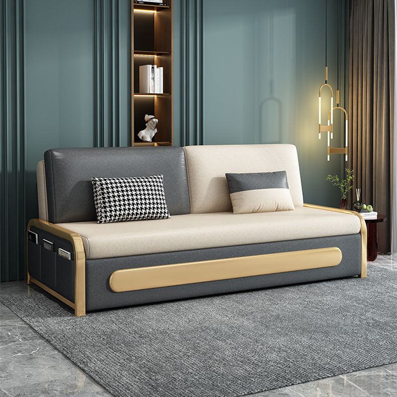 モダン33.4 "Hフェイクレザーアームレスソファベッド用リビングルーム