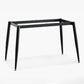 Contemporary Rectangle Dining Table Sintered Stone Dining Table with 4 Metal Legs for Dining Room Clearhalo ' dining_table' 'Dining Tables & Seating' 'Dining Tables' 'Furniture' 'furniture_dining_table' 'Kitchen & Dining Furniture' 'kitchen&dining_furn' 'kitchen' 'kitchen_dining_table' 1200x1200_52a2ba36-5b3d-4cc9-92fa-8a4032f3fee9