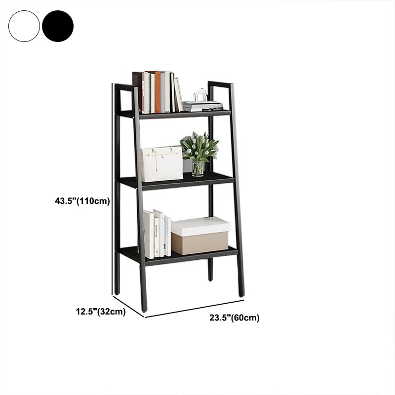 Contemporary Open Bookcase Metal Ladder Bookshelf for Kitchen Clearhalo 'Bookcases' 'furn' 'furn_bookcases' 'Furniture' 'Office Furniture' 1200x1200_52a313e4-ee8b-4900-9b80-22a47bb4e1e4