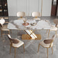 Traditional Luxury Stone Dining Table Gold Pedestal Casual Dining Table Clearhalo 'Dining Tables & Seating' 'Dining Tables' 'dining_table' 'furn' 'furn_dining_table' 'Furniture' 'furniture_dining_table' 'Kitchen & Dining Furniture' 1200x1200_52a3eb72-2b55-4129-8bd6-4acfa978d38e