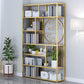 Modern Living Room Etagere Bookshelf Iron Frame Manufactured Wood Shelf Bookcase Clearhalo 'Bookcases' 'furn' 'furn_bookcases' 'Furniture' 'furniture_bookcases' 'Office Furniture' 1200x1200_52a4883d-dd08-4397-b283-b5e8d00686a8