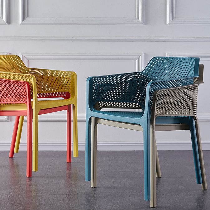 Scandinavian Plastic Kitchen Dining Room Chair Solid Back Arm Chair Clearhalo 'Dining Chairs' 'Dining Tables & Seating' 'dining_chair' 'furn' 'furn_dining_chair' 'Furniture' 'furniture_dining_chair' 'Kitchen & Dining Furniture' 1200x1200_52a4996d-2565-46dc-8e00-5d0eb736e29d