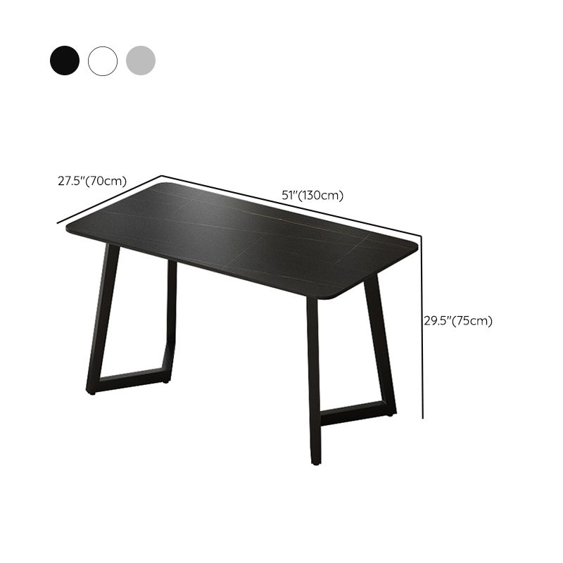 Bureau industriel rectangulaire du bureau à domicile avec des jambes en métal