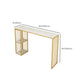 Modern Style Bar-height Table Gold Base Bar Table for Kitchen Clearhalo 'Bar Furniture' 'Bar Tables' 'bar_tables' 'furn' 'furn_bar_tables' 'Furniture' 'Kitchen & Dining Furniture' 1200x1200_52a6b3db-9810-4859-b16d-aaa554a5bf36