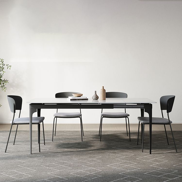 Moderno 1/2/5/7/9 Piezas Muebles de piedra rectangulares de mesa en blanco