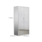 Metal Storage Cabinet for Bathroom Modern Cabinet with Hinged Doors Clearhalo 'Armoires & Wardrobes' 'armoires_wardrobes' 'Bedroom Furniture' 'furn' 'furn_armoires_wardrobes' 'Furniture' 1200x1200_52a9ec2e-67c5-41ff-9e65-f0a514739036