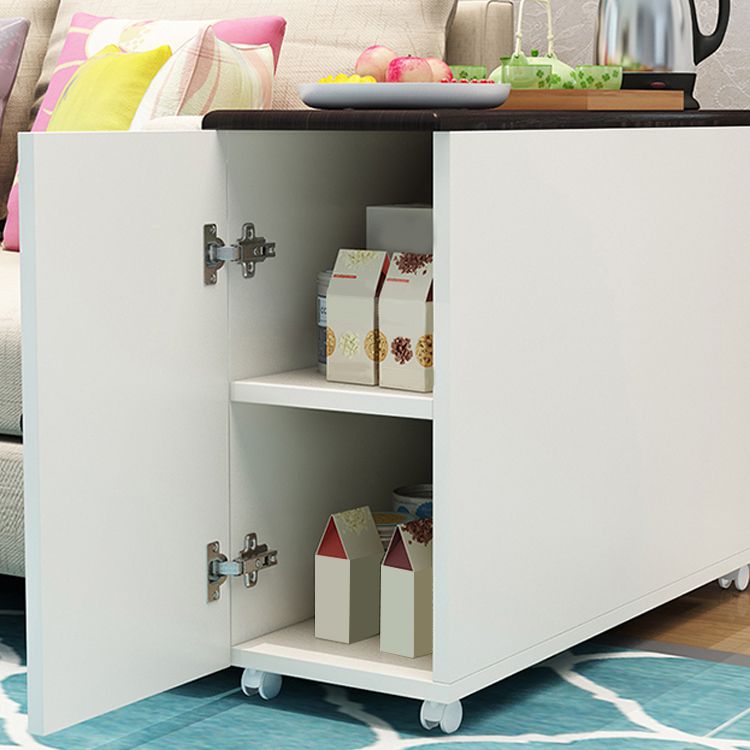 23,62 "Table de bout de style contemporain de style contemporain table d'accent latéral canapé en bois