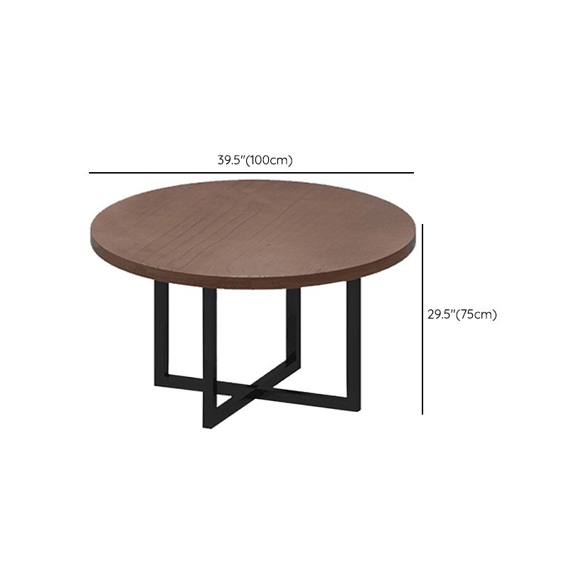 Dark Brown Solid Wood Dining Set 1/3/9 Pieces Dinette Set with Metal Chairs Clearhalo 'Dining Room Sets' 'Dining Tables & Seating' 'dining_room_set' 'furn' 'furn_dining_room_set' 'Furniture' 'Kitchen & Dining Furniture' 1200x1200_52aaa21b-08b5-465b-a3a0-0898ea1a200c