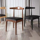Open Back Side Chair Wood Industrial Dining Room Chair for Kitchen
