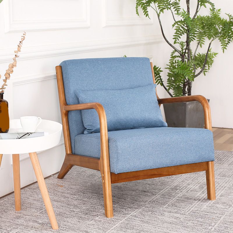 Mid-Century Modern Accent Armchair Living Room Round Arms Pillow Back Arm Chair Clearhalo 'Accent Chairs' 'accent_chairs' 'Chairs & Seating' 'furn' 'furn_accent_chairs' 'Furniture' 'Living Room Furniture' 1200x1200_52b0be29-0730-4d65-ab69-6ba30190607c