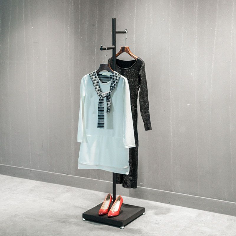 Industrial Metal Coat Hanger Hall Stand Hooks Free Standing Entryway Kit Hall Tree Clearhalo 'Entry & Mudroom Furniture' 'furn' 'furn_hall_tree_coat_racks' 'Furniture' 'Hall Trees & Coat Racks' 'hall_tree_coat_racks' 1200x1200_52b16ed8-c60a-4627-8aa1-380a45e649d2