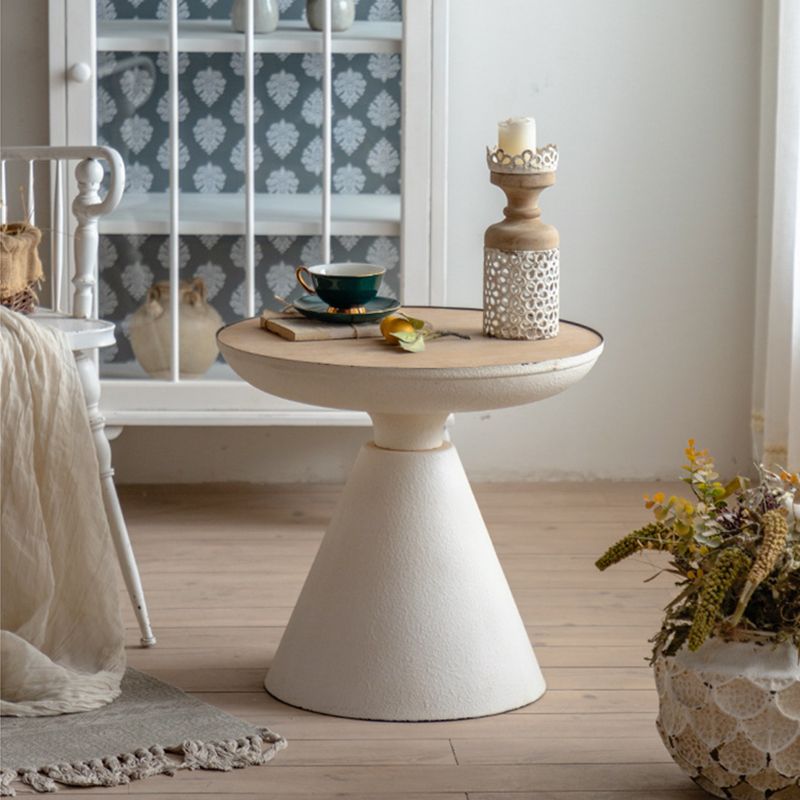 French Country Round End Table 18.9" Tall Pedestal Distressed Side Table Clearhalo 'Coffee & Accent Tables' 'End & Side Tables' 'end_side_tables' 'furn' 'furn_end_side_tables' 'Furniture' 'Living Room Furniture' 1200x1200_52b19b54-fe87-4197-a30b-84833dc57759