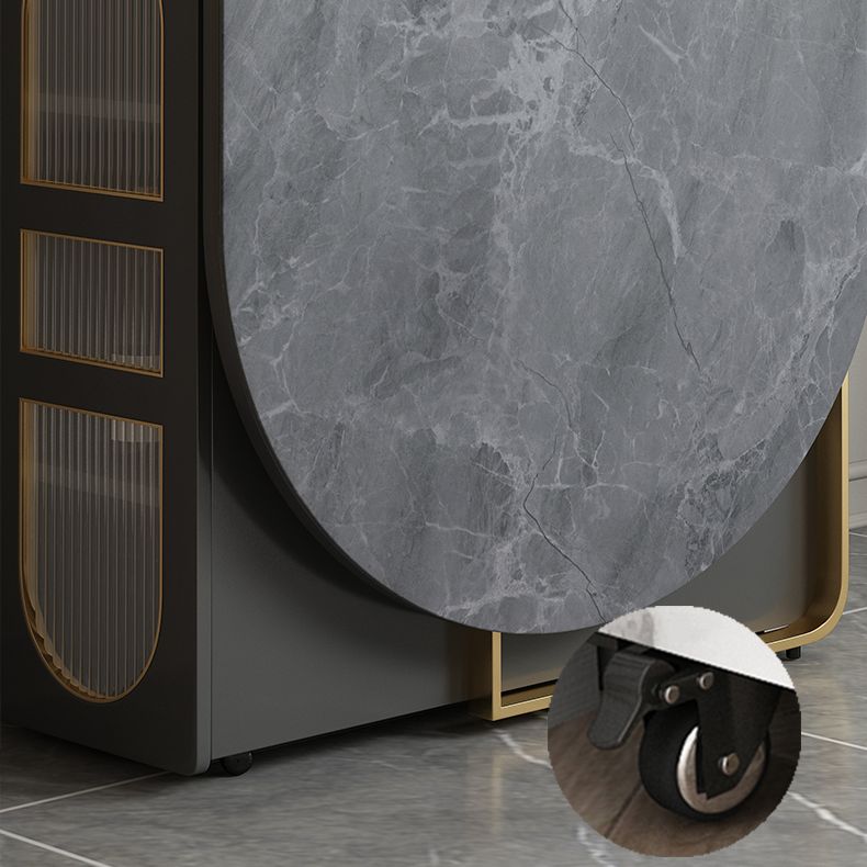 59'' Foldable Sintered Stone Top Dining Table Modern Oval Table with Storage Trestle Base Clearhalo ' dining_table' 'Dining Tables & Seating' 'Dining Tables' 'furn' 'furn_dining_table' 'Furniture' 'furniture_dining_table' 'Kitchen & Dining Furniture' 'kitchen&dining_furn' 'kitchen' 'kitchen_dining_table' 1200x1200_52b1f79d-9c0e-413e-ab27-42f2dabdcfe3