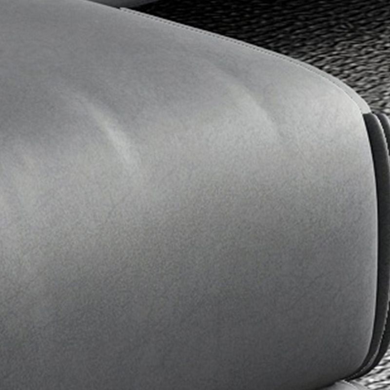 133.85" L x 70.86" W x 37.79" H Faux Leather Pillow Top Arm Sectional, Stain Resistant Clearhalo 'furn' 'furn_sectionals' 'Furniture' 'furniture_sectionals' 'Living Room Furniture' 'Sectionals' 1200x1200_52b4f8b4-8025-4a20-8349-a0d4a77b6966