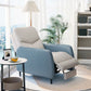 Lumbar Support Recliner Chair Solid Color Standard Recliner with Footrest