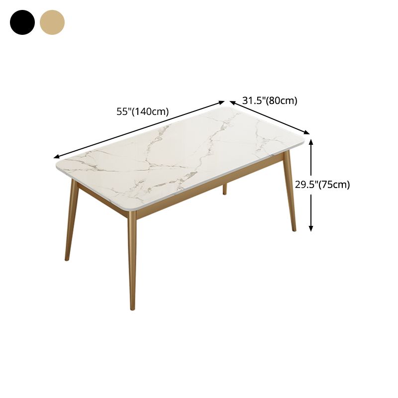 Traditionele luxe rechthoekige eetcollectie 4-voet thuismeubilair