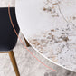Glam Sintered Stone Dining Table Round Dinner Room Table with Pedestal Base Clearhalo 'Dining Tables & Seating' 'Dining Tables' 'dining_table' 'furn' 'furn_dining_table' 'Furniture' 'furniture_dining_table' 'Kitchen & Dining Furniture' 'kitchen' 'kitchen_dining_table' 1200x1200_52b5714b-1c4f-4731-82a8-7cb34075a209
