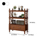 Rectangle Open Storage Bookshelf Nordic Solid Wood Bookshelf with Drawer