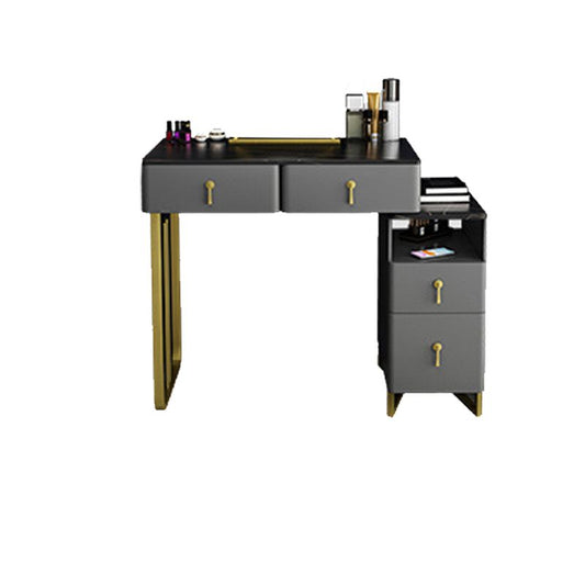 Tocador de maquillaje de dormitorio 33.46 "l Costino de glamour con 4 cajones