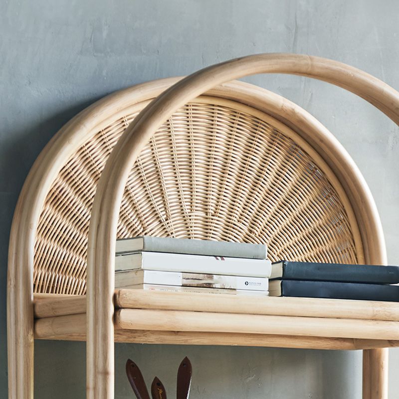 Estantería vertical moderna estantería de estantería natural cerrada para dormitorio