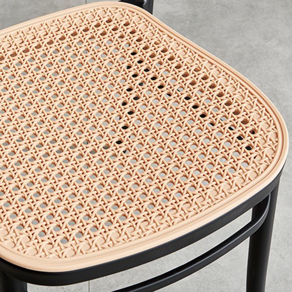 Nordic Wicker/Rattan Patio Dining Chair 34''H Open Back Dining Side Chair for Restaurant Clearhalo ' kitchen&dining_furn' 'Dining Chairs' 'Dining Tables & Seating' 'dining_chair' 'furn' 'furn_dining_chair' 'Furniture' 'furniture_dining_chair' 'Kitchen & Dining Furniture' 'kitchen' 1200x1200_52bb776f-58b5-443c-a753-768709f560b4