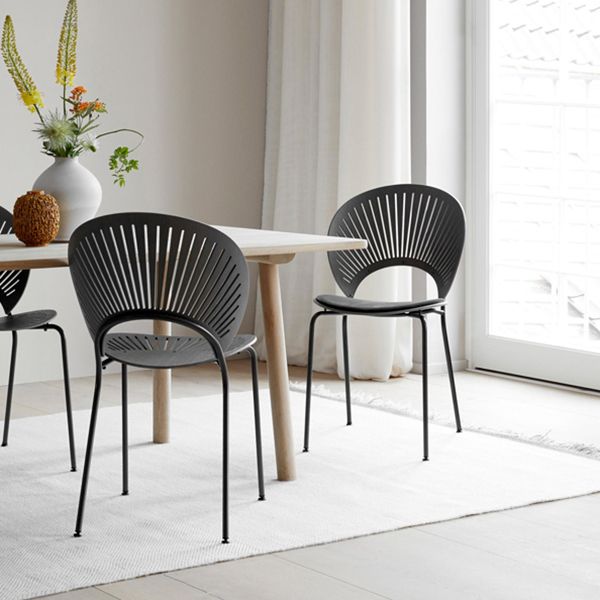Contemporary Stainless Steel Legs Armless Dining Chairs Open Back Dining Side Chair Clearhalo 'Dining Chairs' 'Dining Tables & Seating' 'dining_chair' 'furn' 'furn_dining_chair' 'Furniture' 'furniture_dining_chair' 'Kitchen & Dining Furniture' 1200x1200_52bc1d31-928b-434d-b680-b8af21d40a06