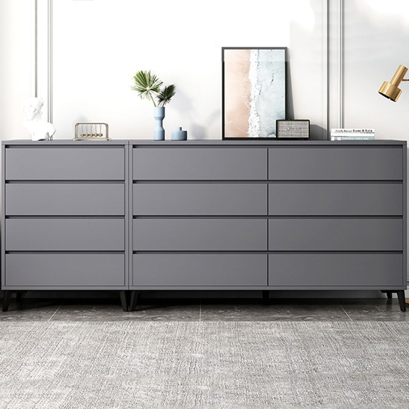 Cofre de almacenamiento de madera fabricado con cómoda moderna de 15,6 pulgadas W